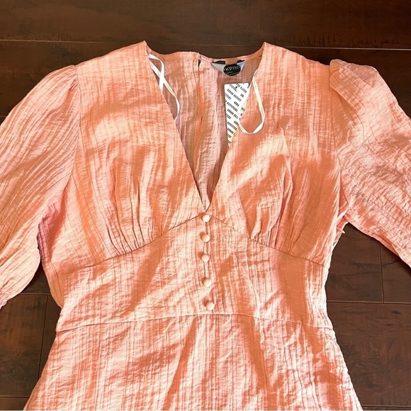 MINKPINK Vera Mini Dress Rose Pink Peach Side Large Side Zip NWT - Picture 6 of 14